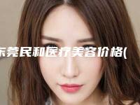 东莞民和医疗美容价格(费用)清单热门项目展示2025附-微整形缩小鼻翼案例