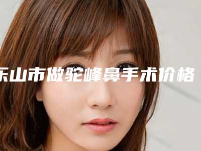 乐山市做驼峰鼻手术价格(价目)表全新揭秘一览-近8个月均价为26896元
