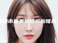 贵阳市施美尔玻尿酸隆鼻价格(价目)表详细一览-近8个月均价为5724元